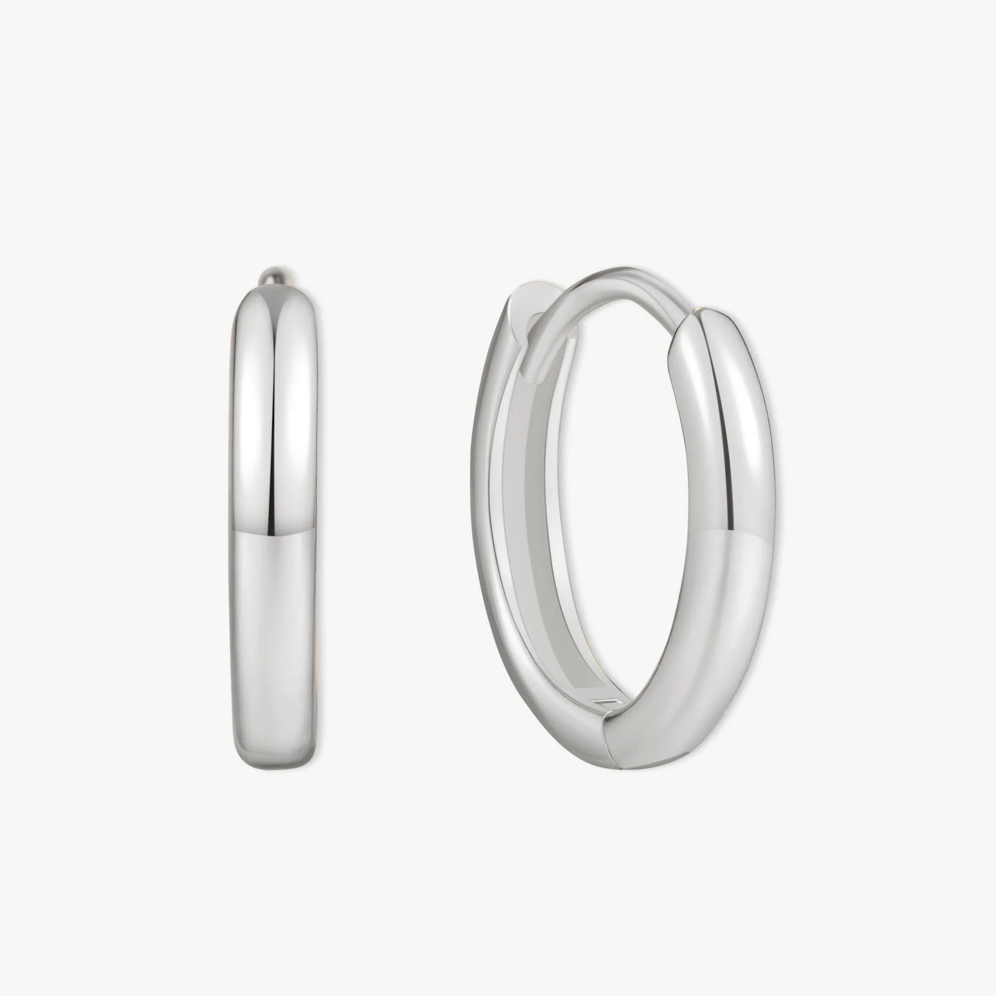 Essential Dainty Huggie Hoops In Silver