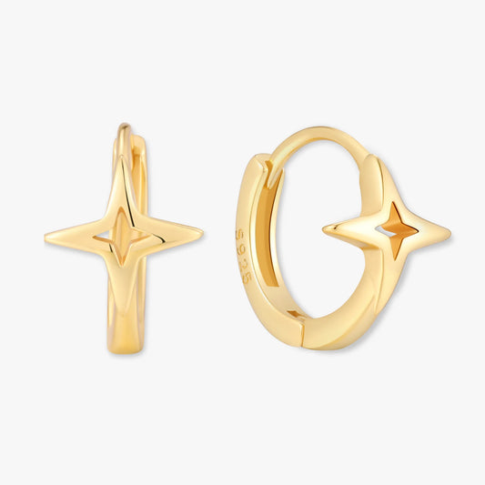 Tiny Star Huggies in Gold - LÉA